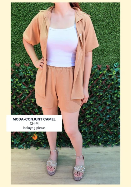 MODA/CONJUNT/CAMEL (3 PZAS)