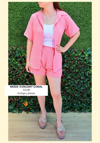 MODA/CONJUNT/CORAL (3 PZAS)